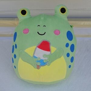 Squishmallows Green Frog with Popsicle Plush